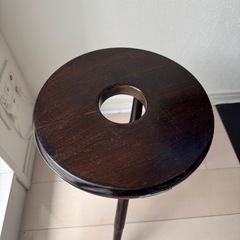 アンティーク家具 3本脚のスツール　ジャノメミシン工業社製の画像