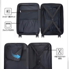 スーツケース キャリーケース LCC 対応 機内持ち込み 小型 ABS 超軽量 2.4kg 耐衝撃 静音ダブルキャスター 360度回転 TSA ロック コインロッカー対応 1泊2日 ユニセックス 子供 (ブラック，SS サイズ，26L容量)の画像