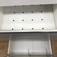 【ドリーム川西店御来店限定】☆ジモティー見たよ♪割引☆ 丸仙工業  2枚扉食器棚  クリーニング済み 【2125560000054104】の画像