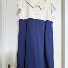 Milk tea セレモニースーツ 授乳ワンピース&ジャケット ネイビー Mサイズの画像