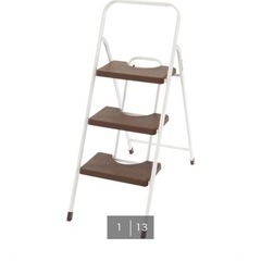 ニトリ 踏み台 ショコラ2 3段（ブラウン）の画像