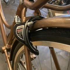 27インチ自転車　LEDオートライト　6速　ブラウンの画像