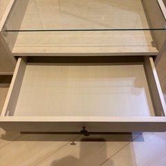 ★【ニトリ】ドレッサーテーブル ［リズバレーSLM9040T］【定価14,990円】ガラス天板  の画像