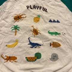 夏柄デザイン100キッズTシャツの画像