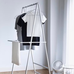 アルミ室内物干し 約幅7 3x奥行63x高さ150.5cmの画像