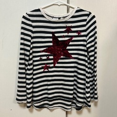 GAP キッズ　スパンコールロンT サイズ120の画像