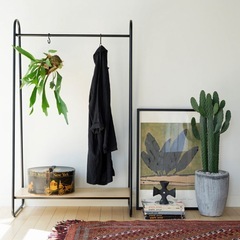 ［IDEE］ PAUL HANGER S TAND White AshNatur a l 幅90x奥行40.5x高さ150cmの画像