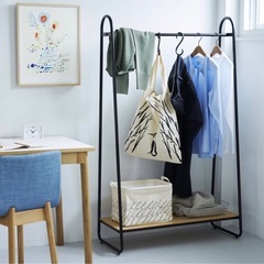 ［IDEE］ PAUL HANGER S TAND White AshNatur a l 幅90x奥行40.5x高さ150cmの画像