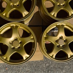 スバル インプレッサ GC8純正ホイール 16インチ ゴールド WRX STI の画像