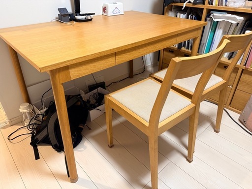 無印 IDEE STILT TABLE OO NATURAL 幅120x奥行80x高さ72.5cm