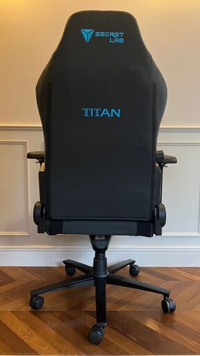 【引き取り限定】Secretlab TITAN 2020 ゲーミングチェア（ファブリック／ブラック×ブルー）①
