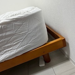 ベッド　フレーム　マットレス　シングル　美品の画像