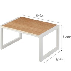 山崎実業（Yamazaki） 踏み台 ホワイト 約 W40XD28XH20cm タワー ステップ台 子供大人兼用 腰掛けの画像