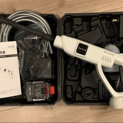 高圧洗浄機 コードレス 充電式 20000mAh 6in1ノズル 収納ケース付きの画像