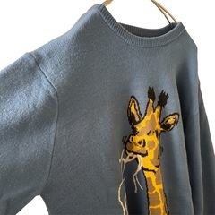 go slow caravan キリン うどん ジャガード ニットセーターの画像