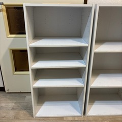 カラーボックス　3段ボックス白✖️2個の画像