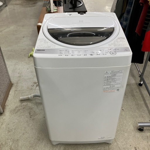 今2602-1471 TOSHIBA 洗濯機 7.0kg 2021年製 AW-7G9 動作確認済み キズ汚れ有り