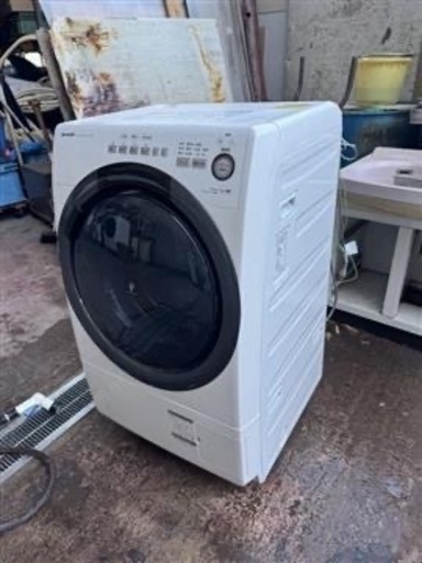 美品大人気シャープSHARP ドラム式洗濯機 ES-S7B　容量7kg　乾燥3.5kg