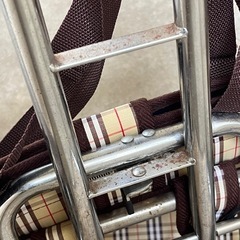 シルバーカー 押し車 歩行器 、チェック柄 中古品の画像