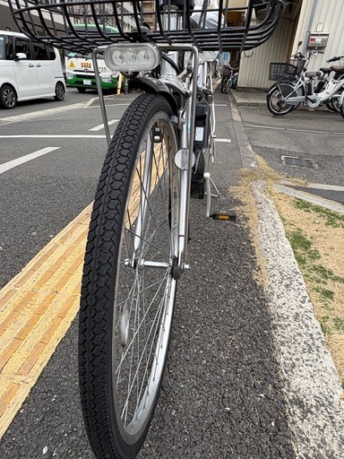 081中古ブリヂストン電動アシスト自転車　6.2Ah 大阪　081