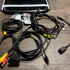 ほぼ新品! 送料込！　豪華! カロッツェリア DMH-SZ700 + 社外 フリップダウンモニター 10.1インチ + オプション配線 オマケ多数！の画像