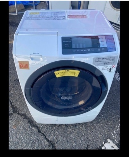 NO B618🌈福岡市内配送設置無料✨🌈BD-SG100BL-W ドラム式洗濯乾燥機 ビッグドラム ホワイト [洗濯10.0kg /乾