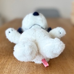 ナカジマコーポレーション ブルーベリーチェック スヌーピー M ぬいぐるみの画像