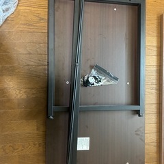 パソコンデスク ダークブラウン 取りに来られる方限定の画像