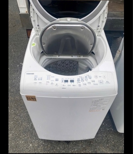 NO B597?福岡市内配送設置無料✨?縦型洗濯乾燥機 ZABOON（ザブーン） グランホワイト AW-8VM1-W [洗濯8.0kg