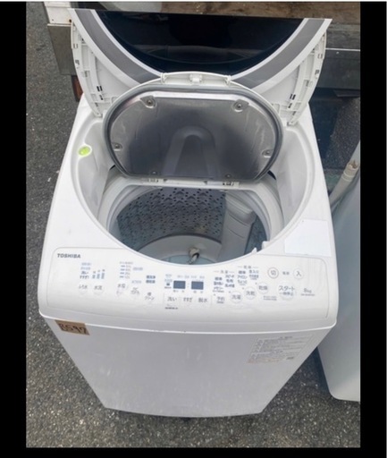 NO B597?福岡市内配送設置無料✨?縦型洗濯乾燥機 ZABOON（ザブーン） グランホワイト AW-8VM1-W [洗濯8.0kg