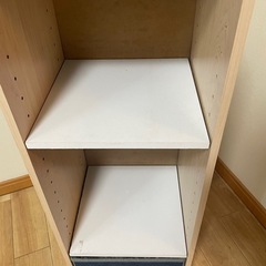 引き出し付き　細め　3段ボックスの画像