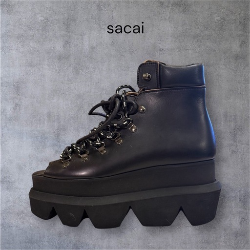 【展示品】sacai マウンテン 8ホール レースアップサンダル 36 23.5
