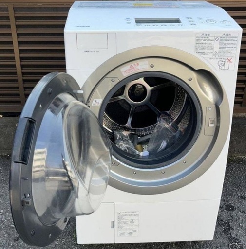 埼玉 東京都 配達設置無料 東芝ザブーンドラム式洗濯機洗濯 12kg乾燥7kgふんわりリッチ乾燥機能付18年