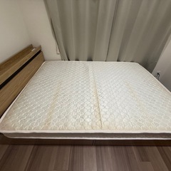 【3/13引渡し】収納付きダブルベット&マットレスの画像