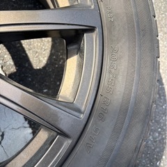 B-win 16インチ アルミホイール 205/55R16 タイヤ付き4本セットの画像