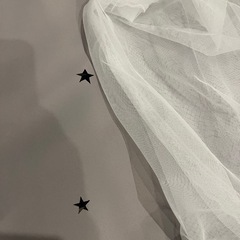 星型のくり抜きデザイン　カーテン　グレーの画像
