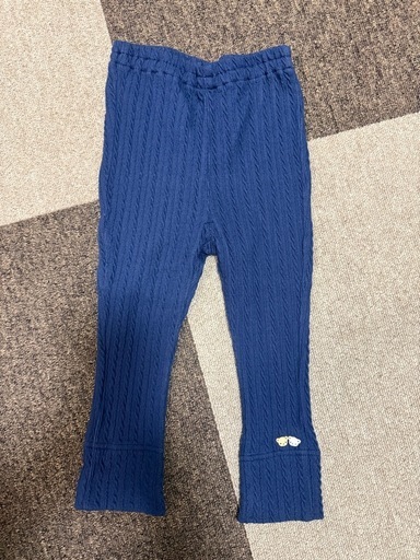 ファミリア37　クマ　パンツ　レギンス　ネイビー