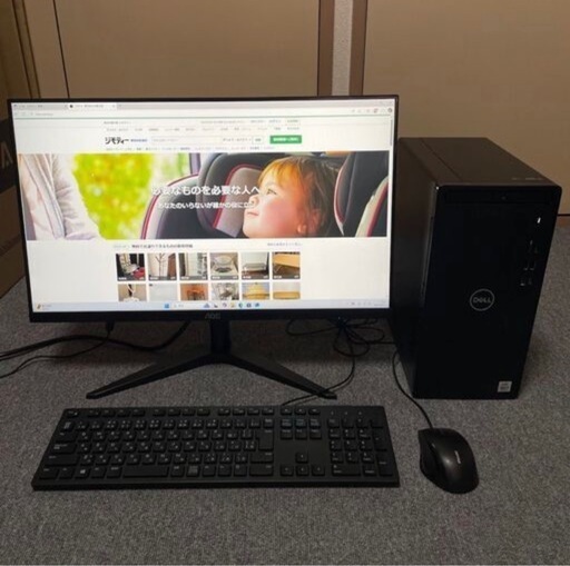 ゲーミングPCセット Dell Inspiron3881 i5-10400 GTX1660Super モニター付
