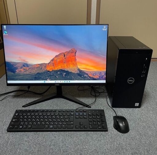 ゲーミングPCセット Dell Inspiron3881 i5-10400 GTX1660Super モニター付