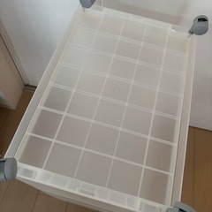 無印良品 ポリプロピレン組立式ワゴン・キャスター付・３段の画像