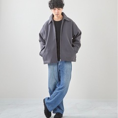 新品　春アウター　ブルゾンジャケット Mサイズの画像