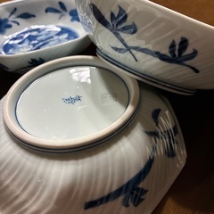 祥玉　椿と鳥　器3枚の画像