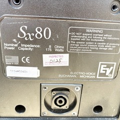 人気スピーカー/エレクトロボイス SX80（セット）の画像