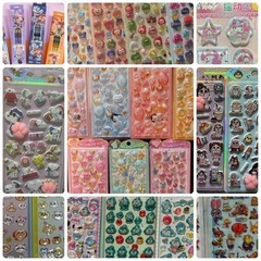 シール🩷マルシェ🩷吉野ヶ里夢ロマン軽トラ市にて販売します！新作あり✨シール100種類以上‼️ボンボンドロップ　うるちゅる　ウォーターシール　アクリルシール　ぷっくりシールおしりシール　肉球シール　サンリオ　ズートピア　しずくちゃん　たまごっち　アンパンマン　ヒスミニ　エンジェルブルー　クレヨンしんちゃん　クライベイビー　スヌーピー　ベイビースリー　ラブブ　あわわちゃん　ちいかわ　ネイルシール　鉛筆　ダイヤモンドアートの画像