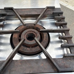 ■中古品 フジマックガステーブル FGTNS097520 LPガス 2022年 900Ｘ750Ｘ820ｍｍ ガスコンロ 動作問題なし■の画像