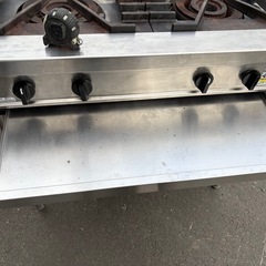 ■中古品 フジマックガステーブル FGTNS097520 LPガス 2022年 900Ｘ750Ｘ820ｍｍ ガスコンロ 動作問題なし■の画像