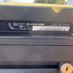 ■中古品 カシオレジスター SR-C550‐４SBK レジ 厨房 動作問題なし■の画像