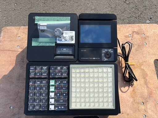 ■中古品 カシオレジスター SR-C550‐４SBK レジ 厨房 動作問題なし■
