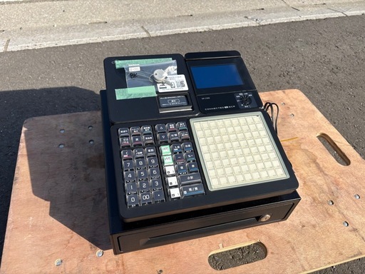 ■中古品 カシオレジスター SR-C550‐４SBK レジ 厨房 動作問題なし■