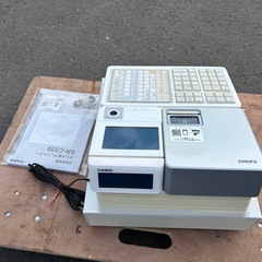 ■中古品 カシオレジスター SR-C550-4SWE  レジ 厨房 作問題なし■の画像